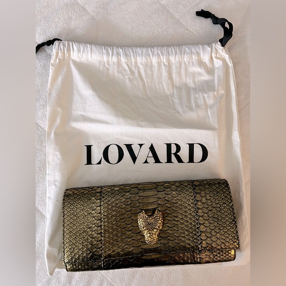 LOVARD Gold Python Wallet on a Chain - Picture 4 of 4